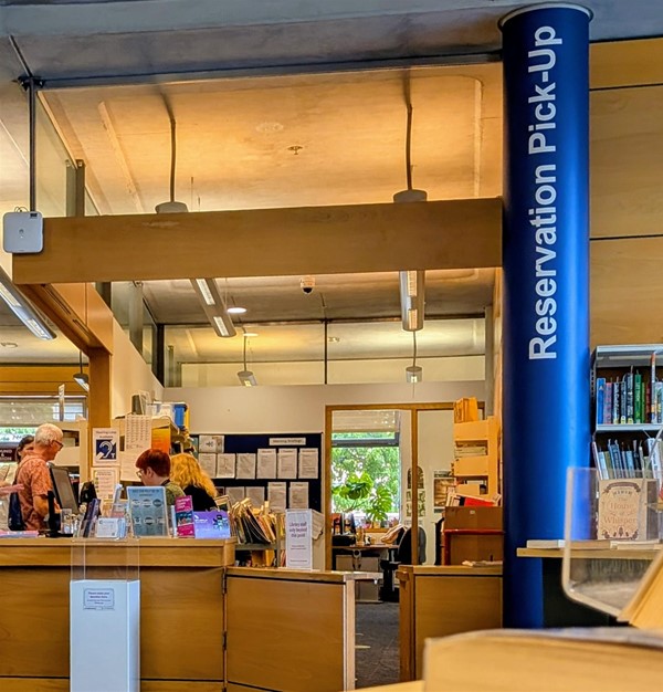 Image of reservation pick-up and information desk