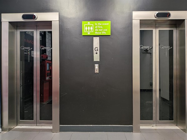 image of the outside of the lifts