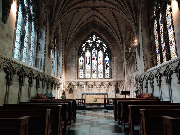 The Lady Chapel at the eastmost end of the cathedral.