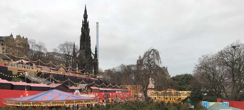 Christmas Market at East Princes Street Gardens