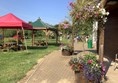(1). Farm grounds and flower display