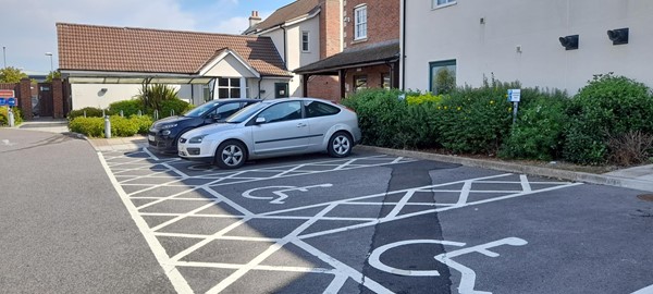 Picture of disabled parking spot