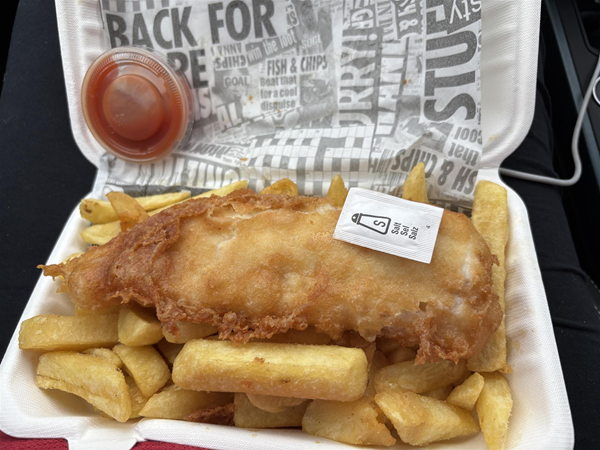 Fish and chips by the sea is a just a drive away.....
