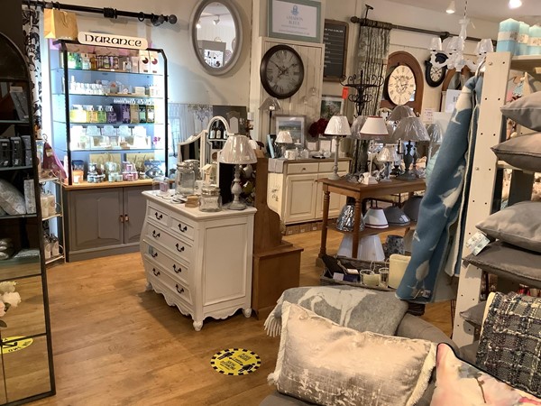 Picture of the inside of a home accessories shop