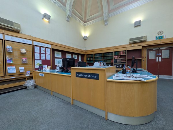 Image of reception desk