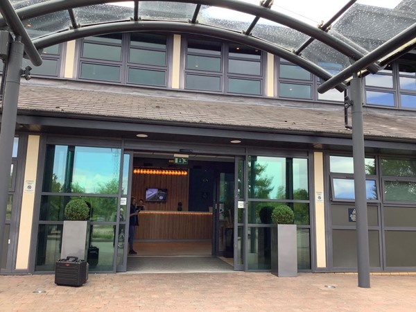 Picture of a hotel entrance