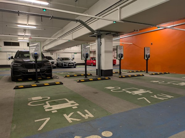 Image of EV charging spaces