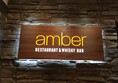 Amber Restaurant at the Scotch Whisky Experience sign