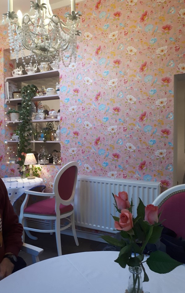 Image of the Poppy Rose Tea Room interior