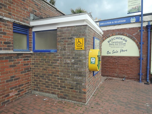 Accessible toilet near Pier