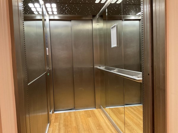 Picture looking inside the lifts