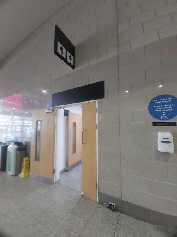 Toilet door