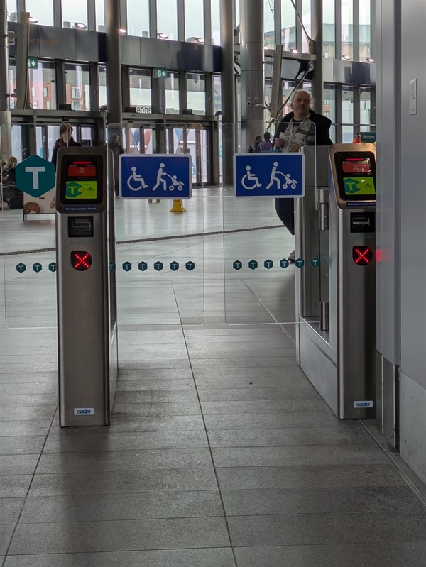 Image of accessible ticket gate