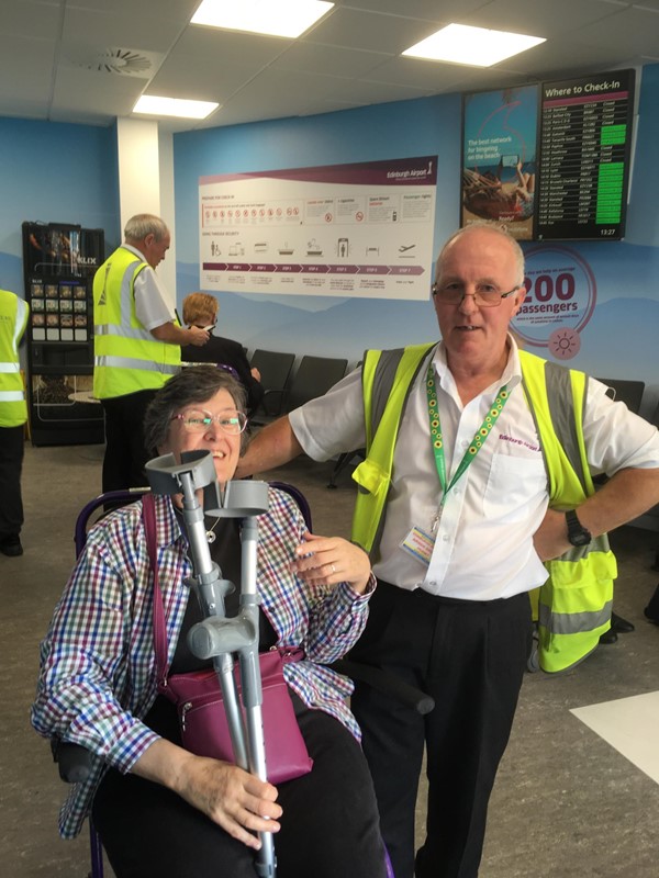 Kenny of Customer Assistance at Edinburgh Airport