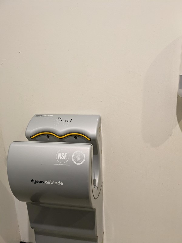 Image of dryer in the  Peacock Rooms Café
