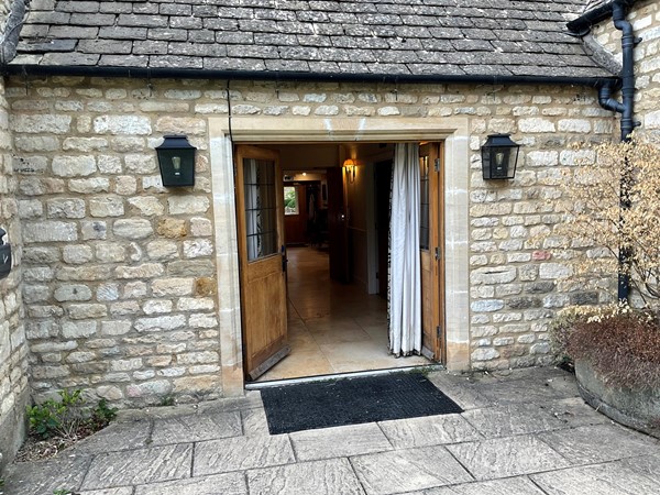 Wide doorway