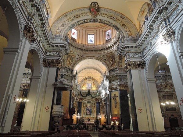 Inside the cathedral looking towards the main altar
