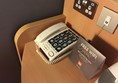A large button telephone in the accessible bedroom