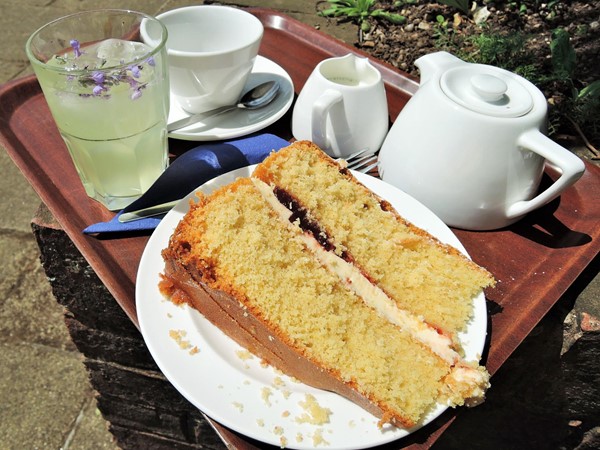 My Victoria sponge and homemade lemonade