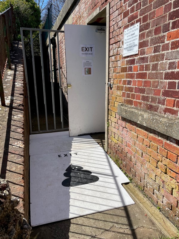 entrance and exit for wheelchairs