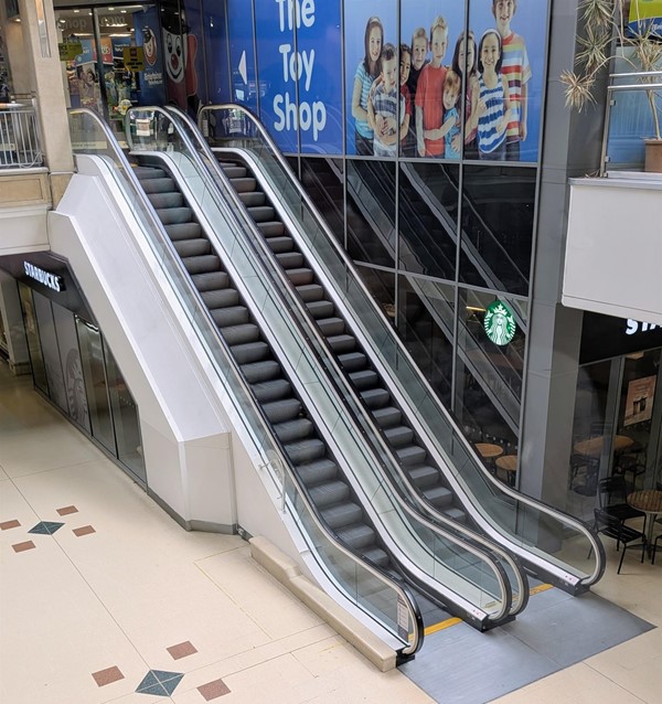 Image of escalators