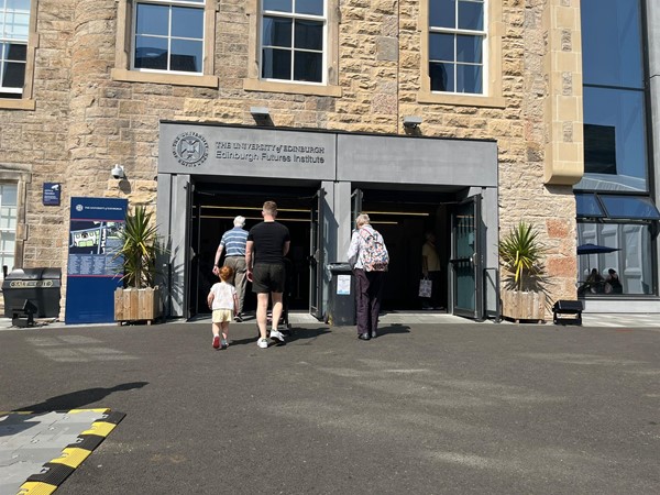 Image of the entrance to the Edinburgh Futures Institute.