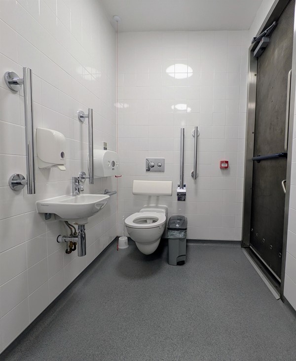 Image of spacious accessible toilet