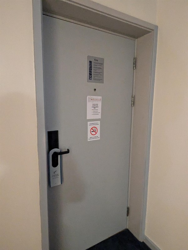 Image of a hotel door