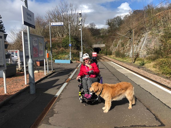 Fairlie Station platform