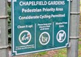 Image of signage about expectations of people using the park
