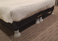 These are the adaptations they can put on the legs of the bed to raise it higher