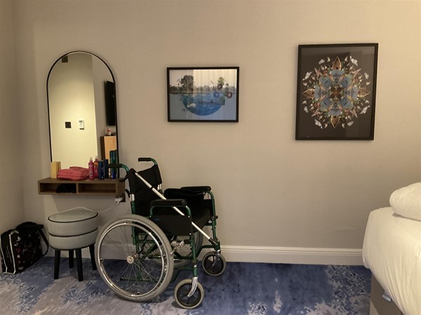 Image of a wheelchair in a room