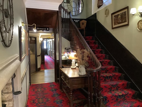 Stow Lodge Hotel stairs