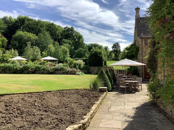 Path to outside seating area