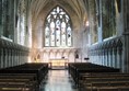 A photo of St. Albans Cathedral - an empty church