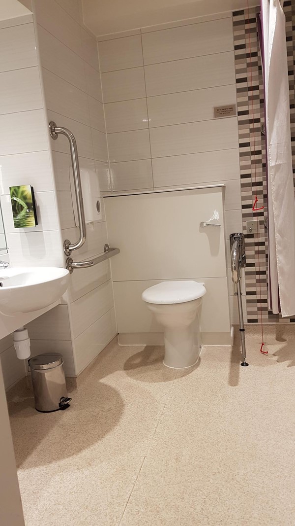 Accessible Bathroom - Premier Inn Leeds