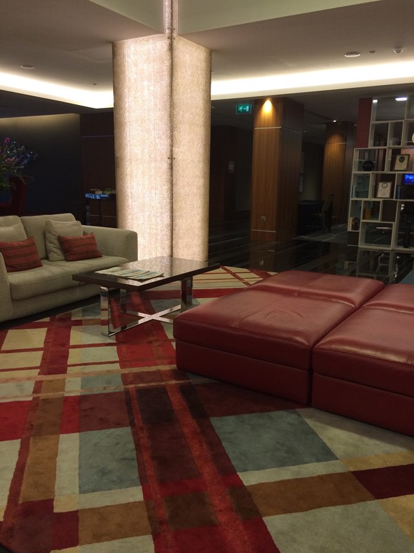 One of the lounge areas