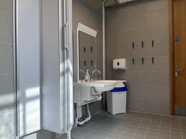 Image of the sink area in the Changing Places toilet.