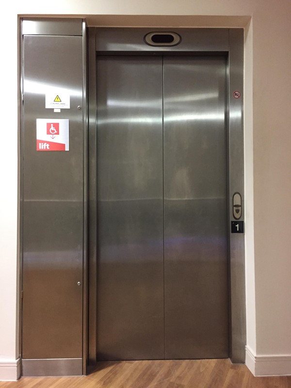 Lift to gym area