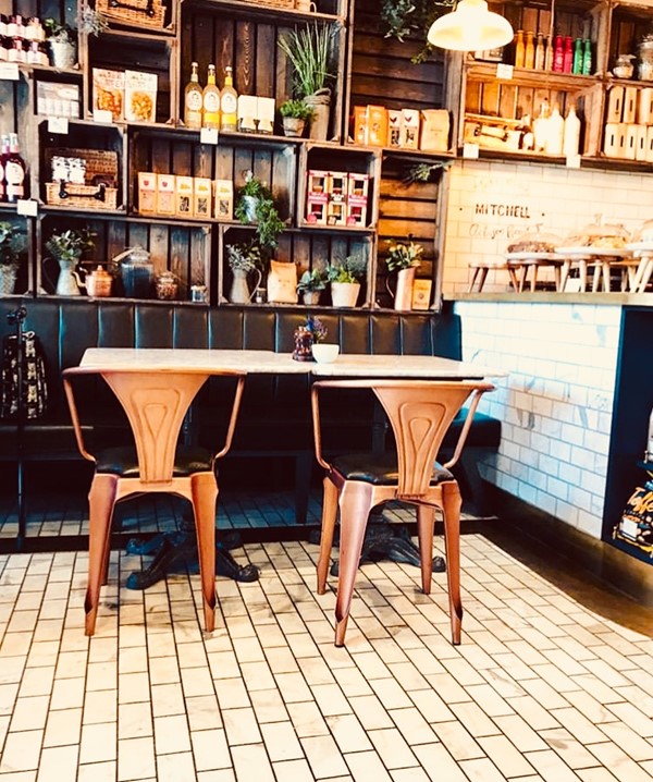 Easiest tables for wheelchair access.