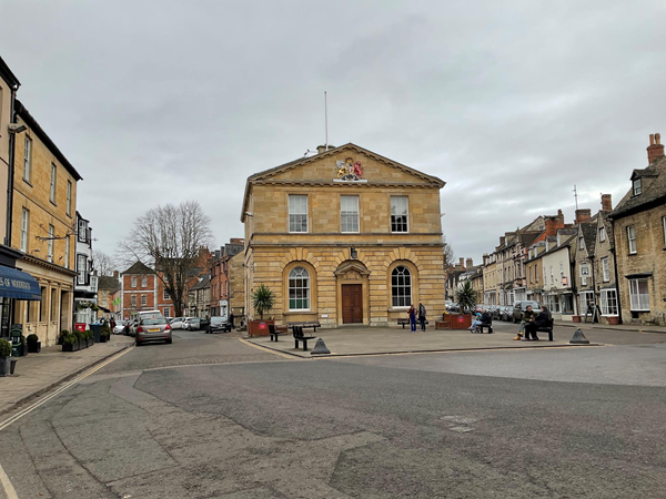 Market place and town hall