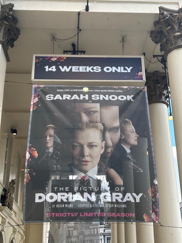 Image of a poster for the play  A Portrait of Dorian Gray