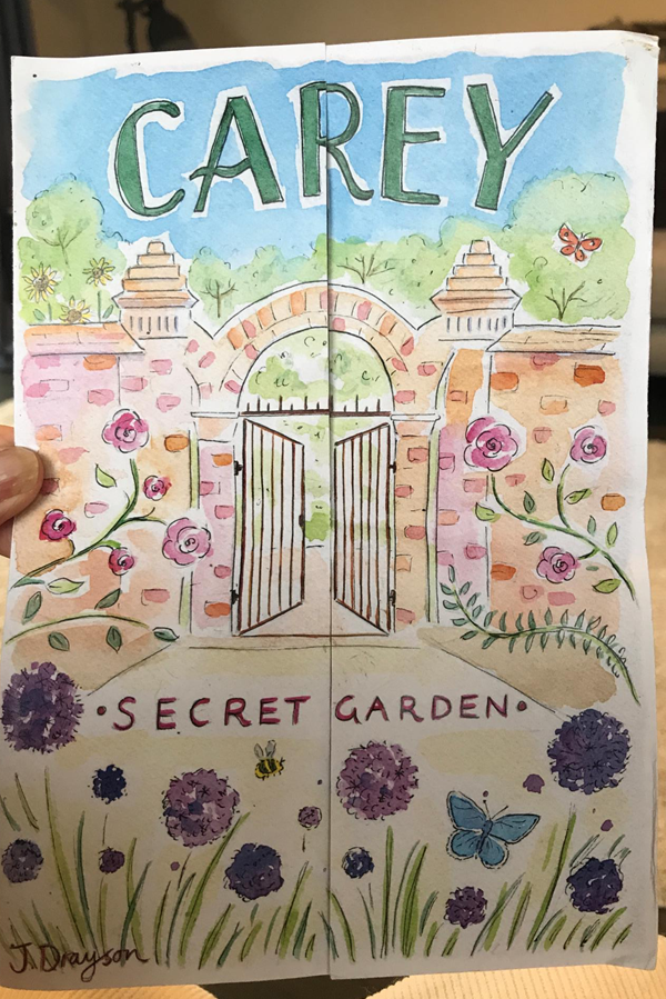 Carey's secret garden leaflet