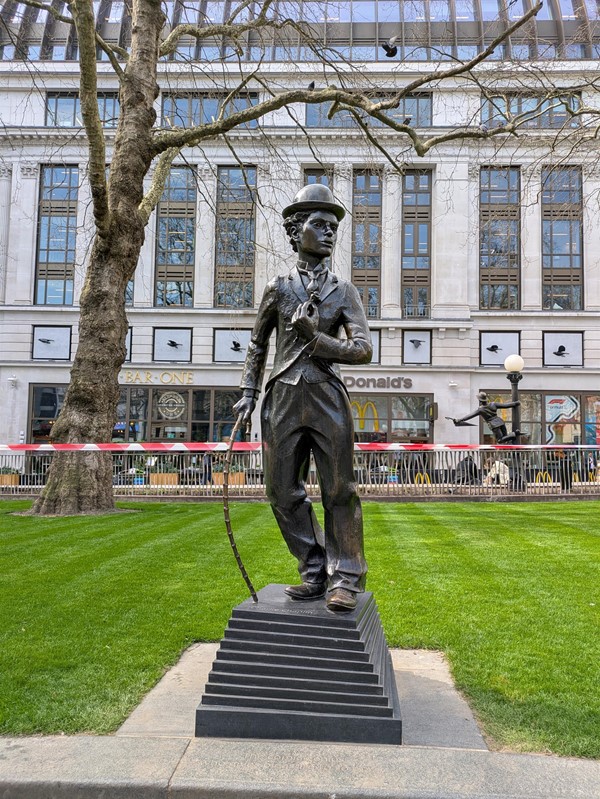 Image of Charlie Chaplin statue