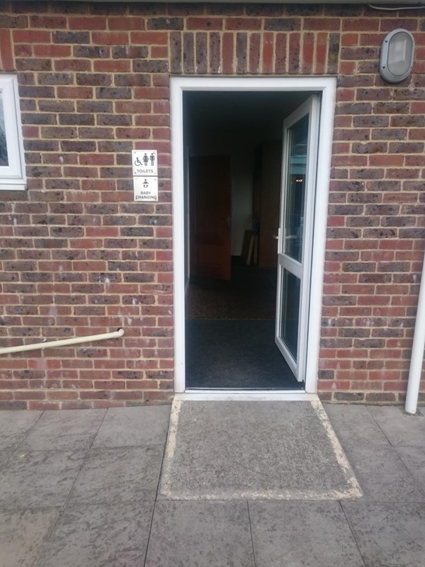 Picture of The bear Inn Hotel  - Entrace to toilet from back of the pub