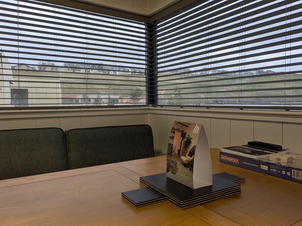 Image of dining table inside the cabins