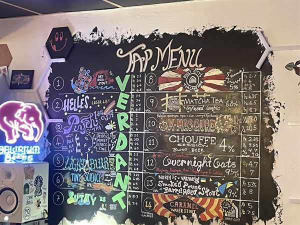 Beer menu :)