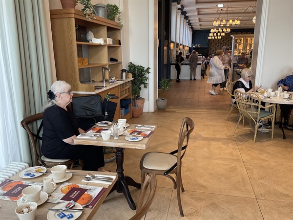 Image of a small dining table