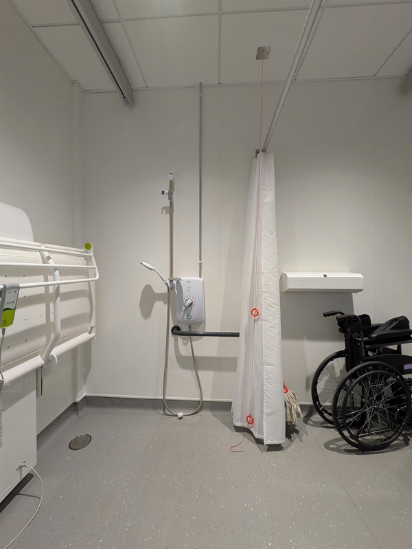 Image of shower in the Changing Places toilet