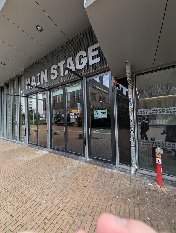 Image of the outside entrance to the venue